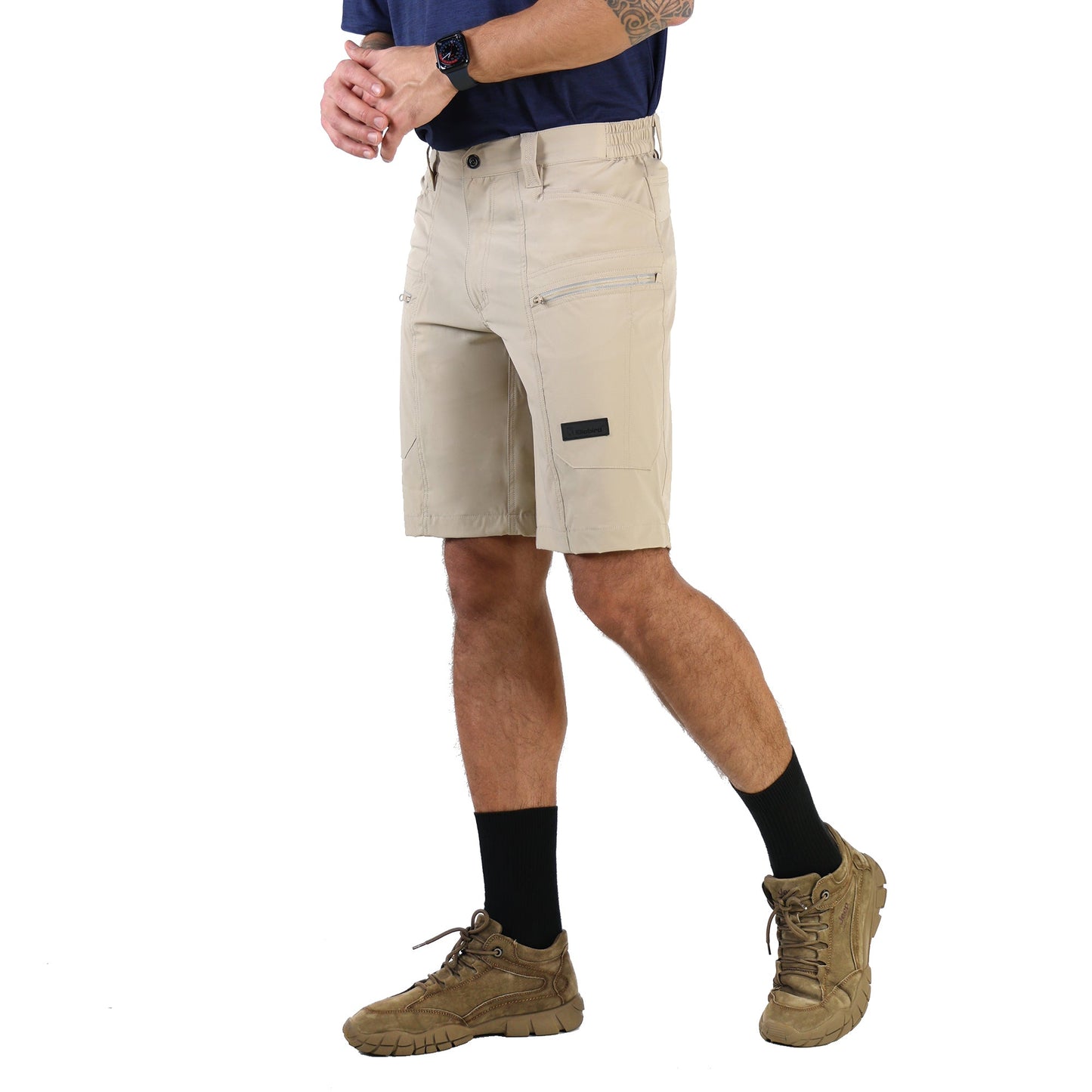 Ellobird Cargo Hiking Tactical Work Shorts for Men Casual Relaxed Fit 4 Way Stretch Water Repellent 6 Pockets Mens Short - Ellobird