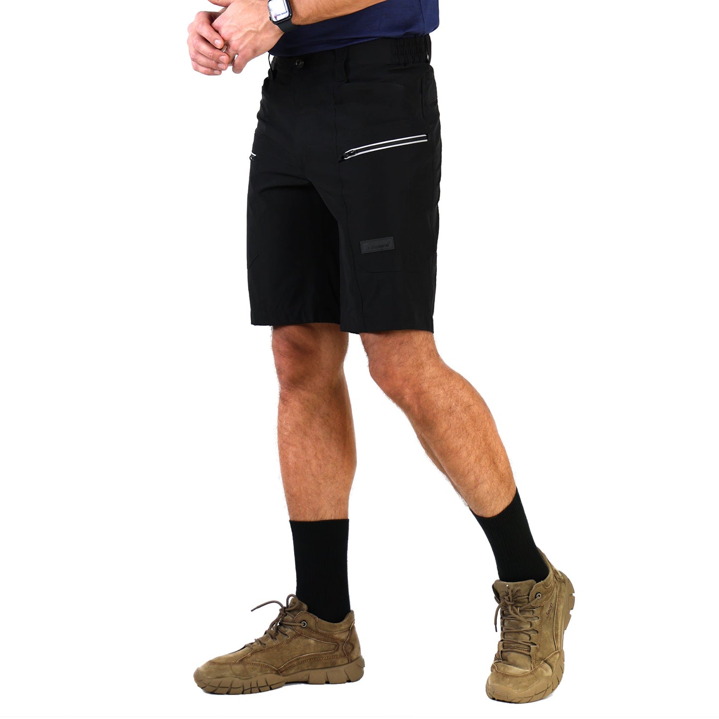 Ellobird Cargo Hiking Tactical Work Shorts for Men Casual Relaxed Fit 4 Way Stretch Water Repellent 6 Pockets Mens Short - Ellobird