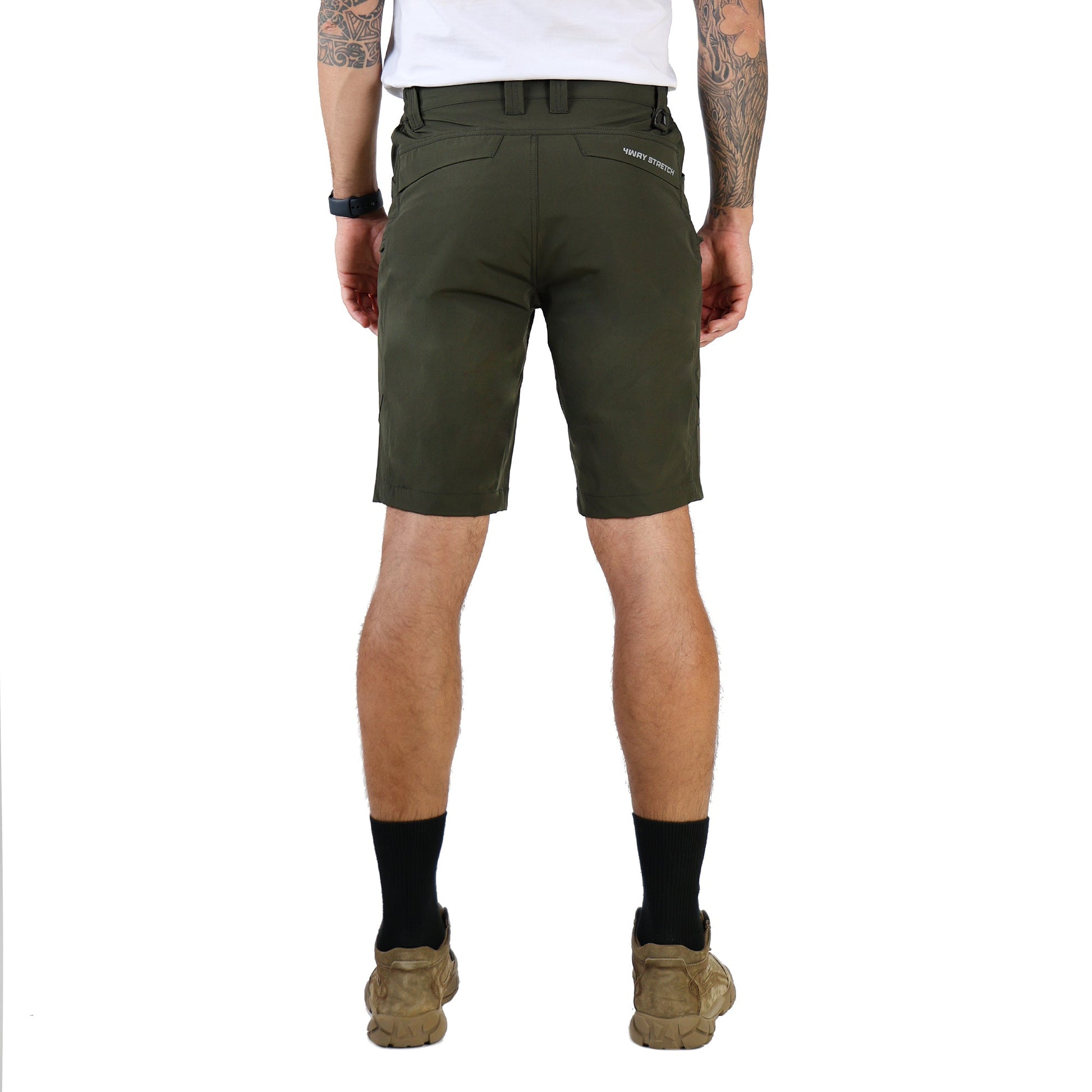 Ellobird Cargo Hiking Tactical Work Shorts for Men Casual Relaxed Fit 4 Way Stretch Water Repellent 6 Pockets Mens Short - Ellobird