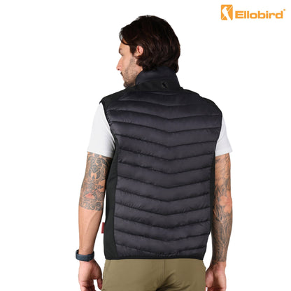 Ellobird Mens Lightweight Puffer Vest Men Work Hiking Casual Winter Cotton Quilted Jacket Workwear - Ellobird