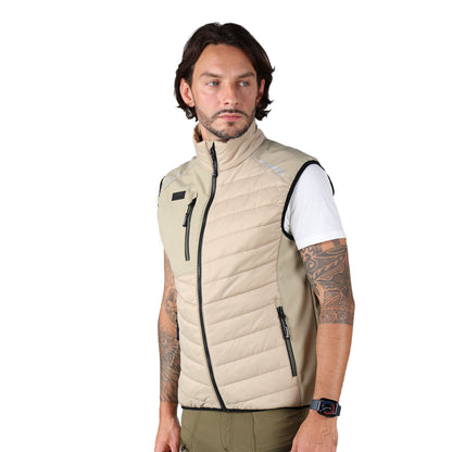 Ellobird Mens Lightweight Puffer Vest Men Work Hiking Casual Winter Cotton Quilted Jacket Workwear - Ellobird