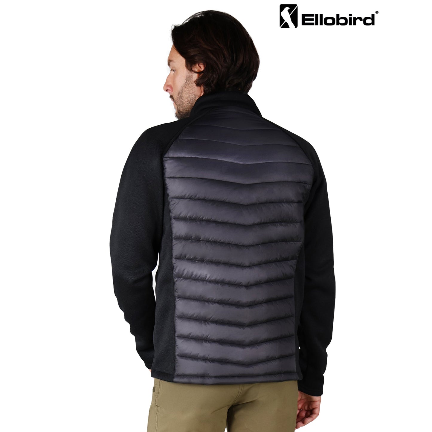 Ellobird puffer jacket men lightweight winter insulated travel active coats - Ellobird