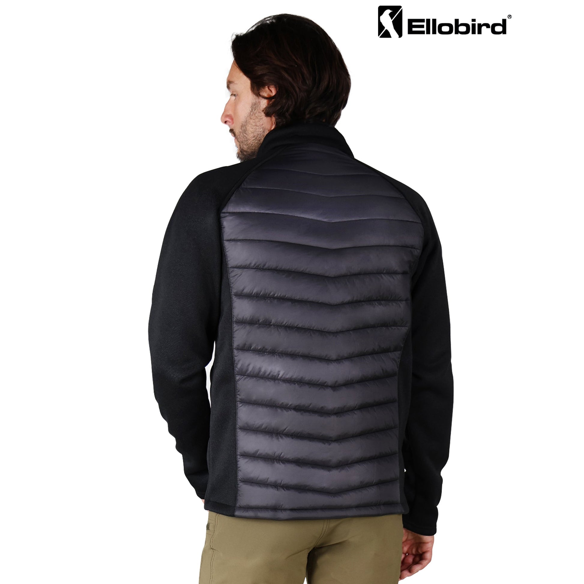 Ellobird puffer jacket men lightweight winter insulated travel active coats - Ellobird