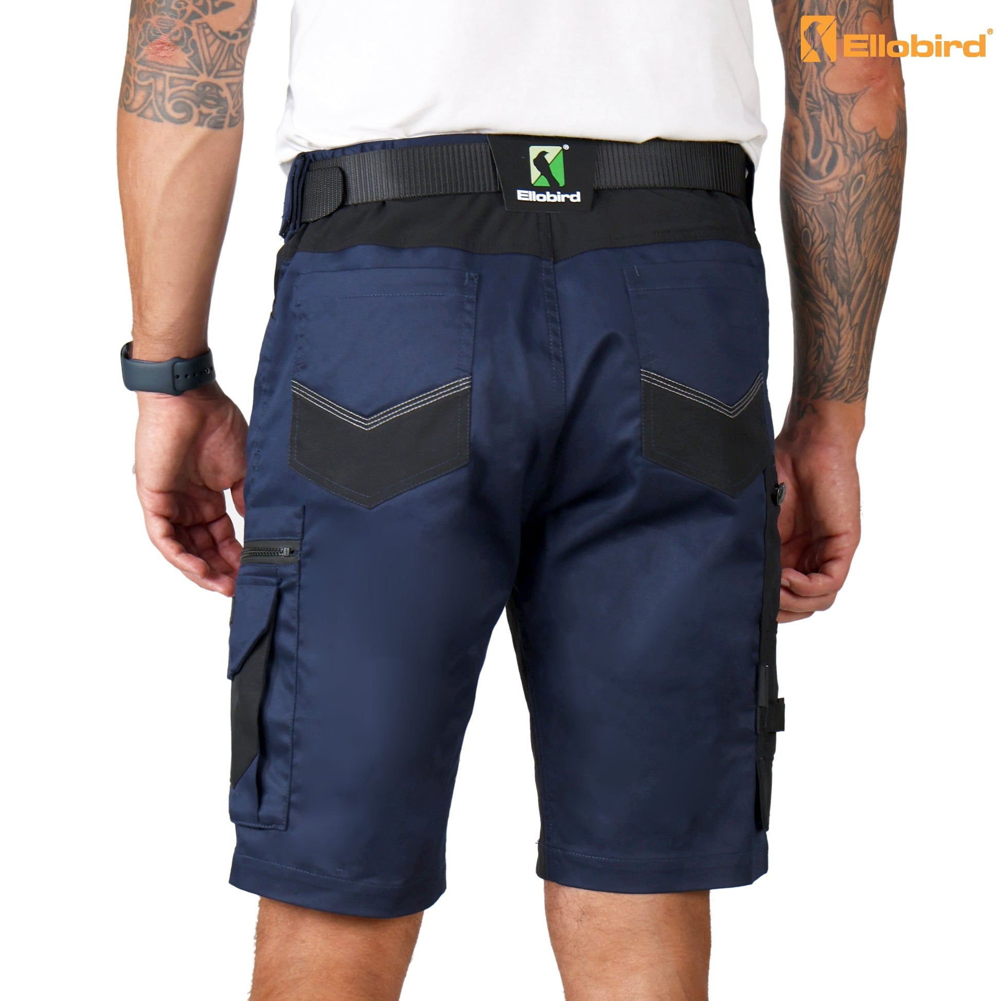 Ellobird Work Shorts for Men Construction Pants Mens Workwear Cordura Cargo Loose Fit Utility Carpenter Workwear Short - Ellobird