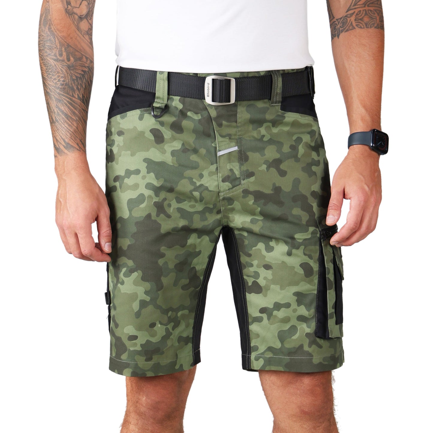 Ellobird Work Shorts for Men Construction Pants Mens Workwear Cordura Cargo Loose Fit Utility Carpenter Workwear Short - Ellobird