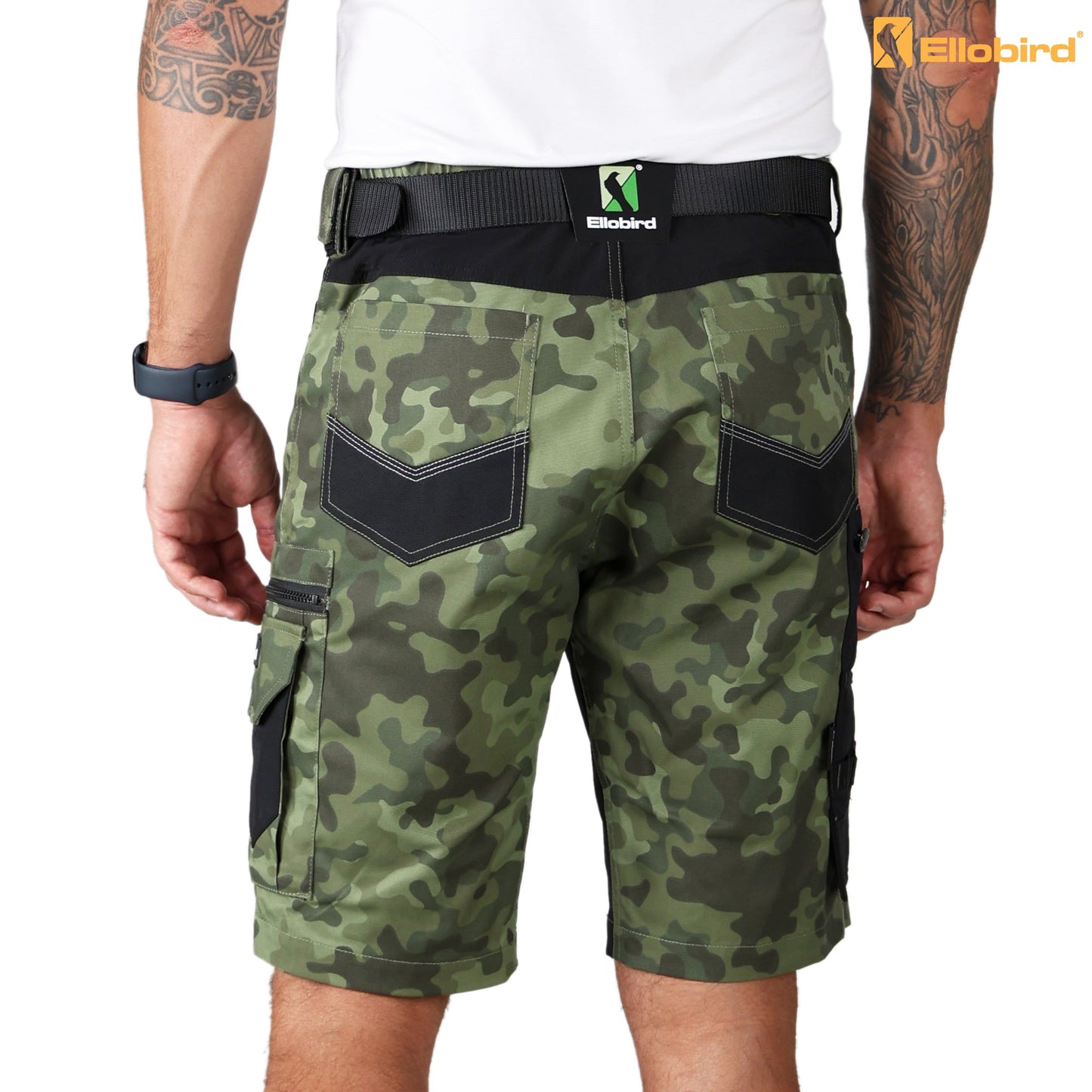 Ellobird Work Shorts for Men Construction Pants Mens Workwear Cordura Cargo Loose Fit Utility Carpenter Workwear Short - Ellobird