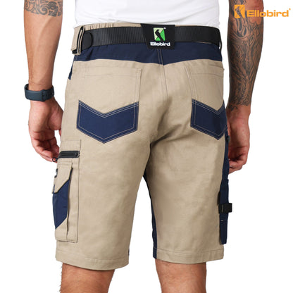 Ellobird Work Shorts for Men Construction Pants Mens Workwear Cordura Cargo Loose Fit Utility Carpenter Workwear Short - Ellobird